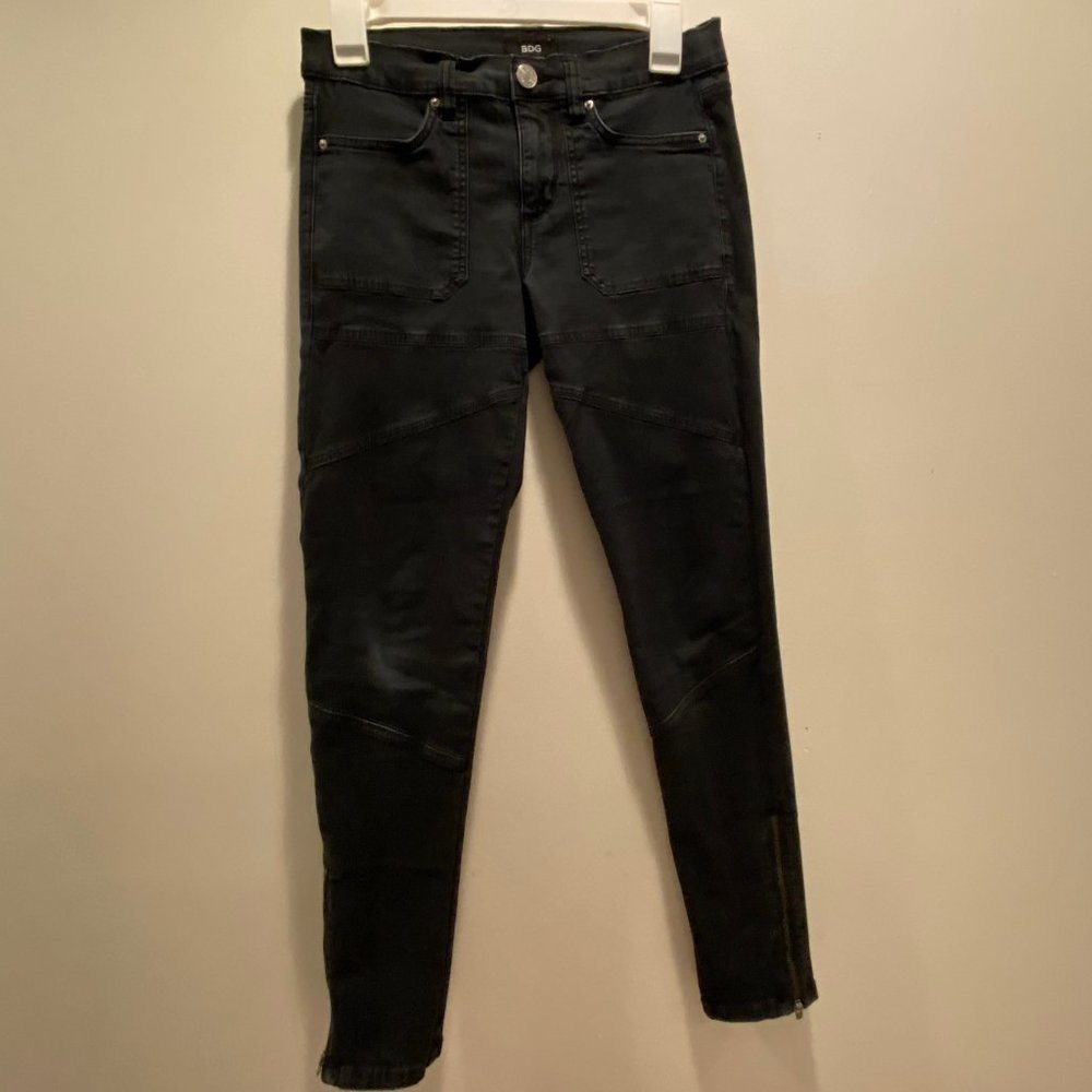 Black BDG Jeans with Ankle Zip